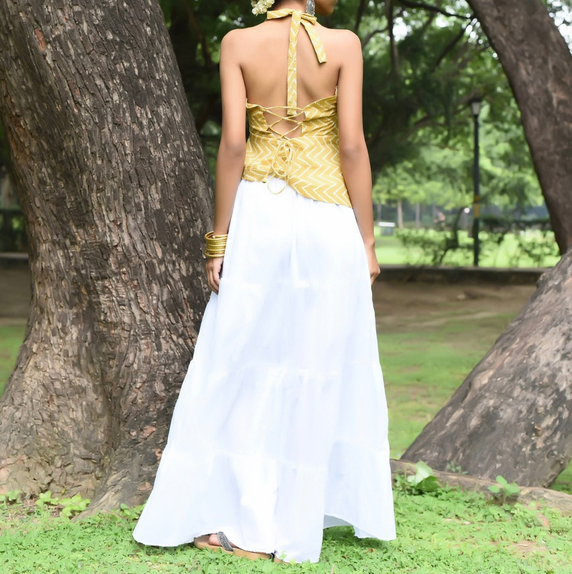 DISHA HALTER NECK KURTI