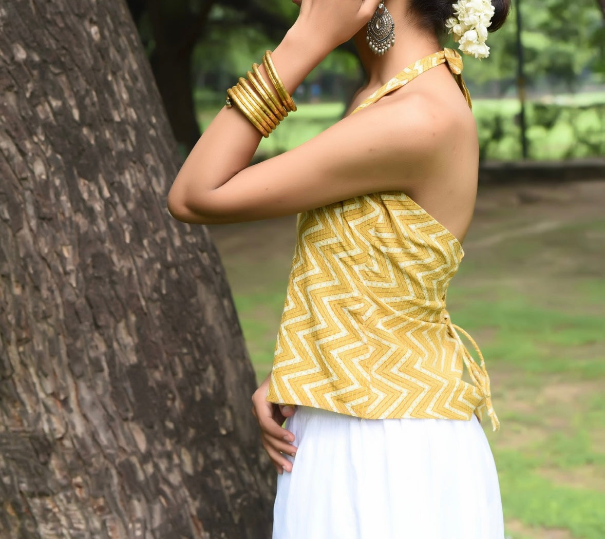 DISHA HALTER NECK KURTI